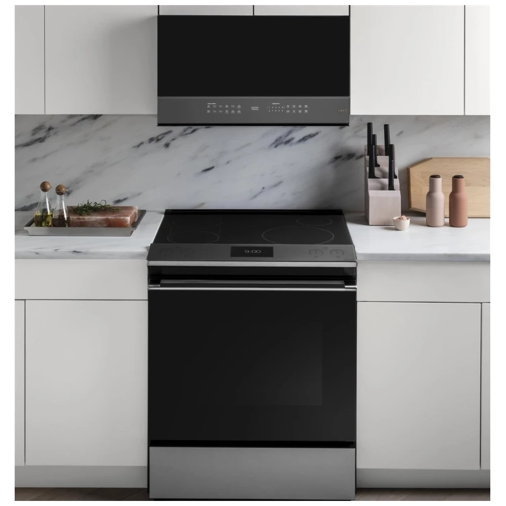 Cuisinière électrique GE Café – 30 pouces, 5,7 pi³, platine – CHS900M2NS5 – Image 6