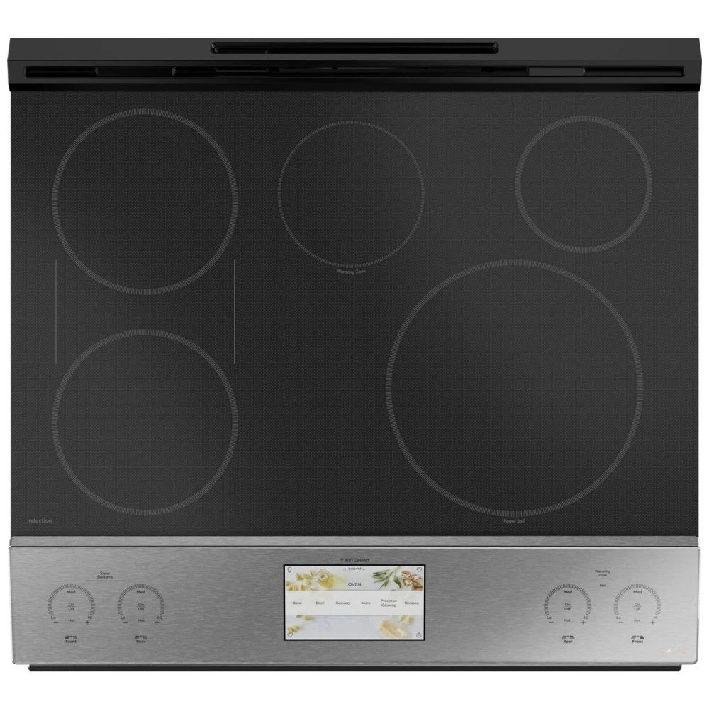 Cuisinière électrique GE Café – 30 pouces, 5,7 pi³, platine – CHS900M2NS5 – Image 4