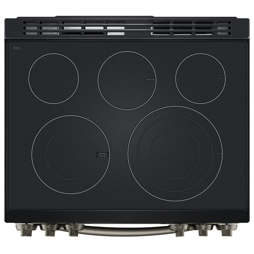 Cuisinière électrique LG – 30 pouces, 6,3 pi³, inox noir – LSEL6335D – Image 5