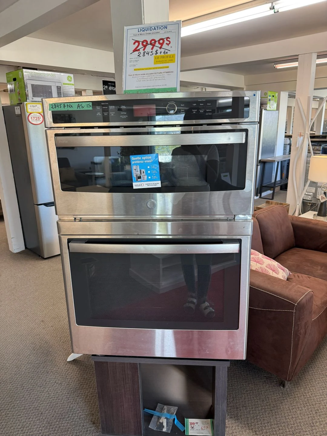 Four micro-onde encastré GE Profile – 30 pouces, 6,7 pi³, inox – PT7800SHSS – Image 5