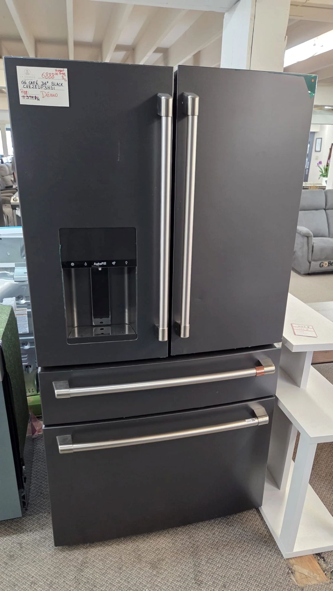 Réfrigérateur à portes françaises Café – 36 pouces, noir – CVE28DP3ND1 – Image 5