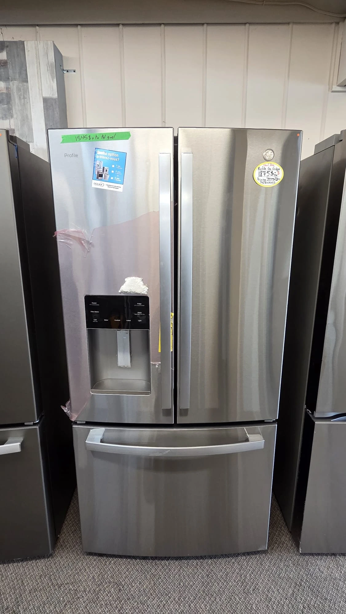 Réfrigérateur à profondeur de comptoir à portes françaises GE Profile – 33 pouces, Acier inoxydable – PYE18HYRKFS – Image 4