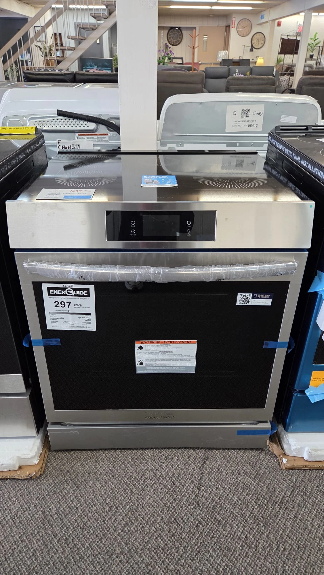 Cuisinière à induction Frigidaire – 30 pouces, 6.2 pi³, Acier inoxydable – GCFI306CBF – Image 4