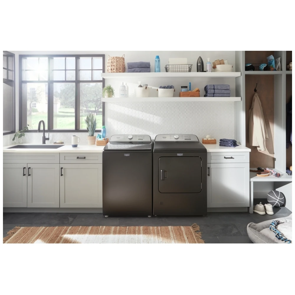 Sécheuse électrique Maytag – 7 pi³, vapeur, évacuation externe, noir – YMED6500MBK – Image 3