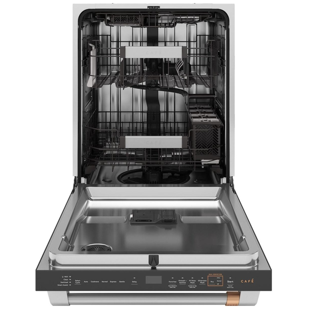 Lave-vaisselle encastré GE Café – 24 pouces, 39 dB, 16 couverts, 3 paniers, Wi-Fi – CDT888P2VS1 – Image 2