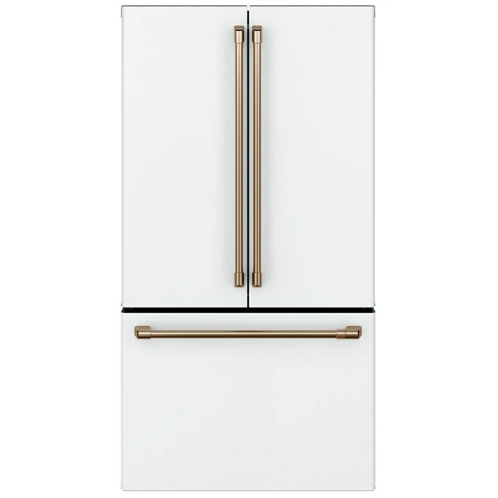 Réfrigérateur GE Café à portes françaises, 36 pouces avec eau et glace, blanc – CWE23SP4MW2