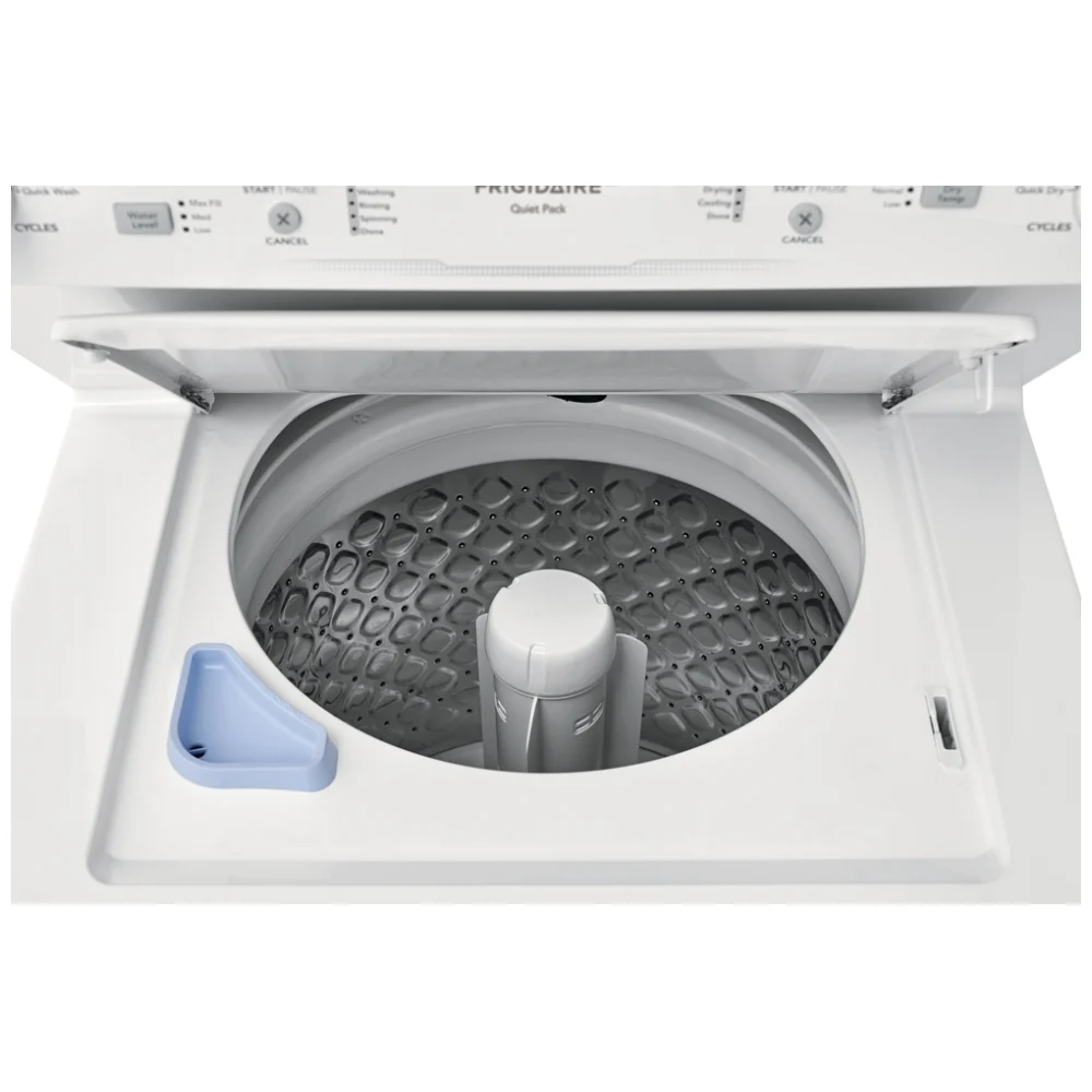 Centre de buanderie Frigidaire – 27 pouces, laveuse 4,5 pi³ & sécheuse électrique 5,6 pi³, blanc – FLCE752CAW - Image 4