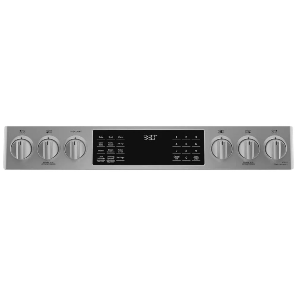 Cuisinière à gaz GE Profile – 30 pouces, 5,6 pi³, convection véritable, inox – PCGS930YPFS - Image 4