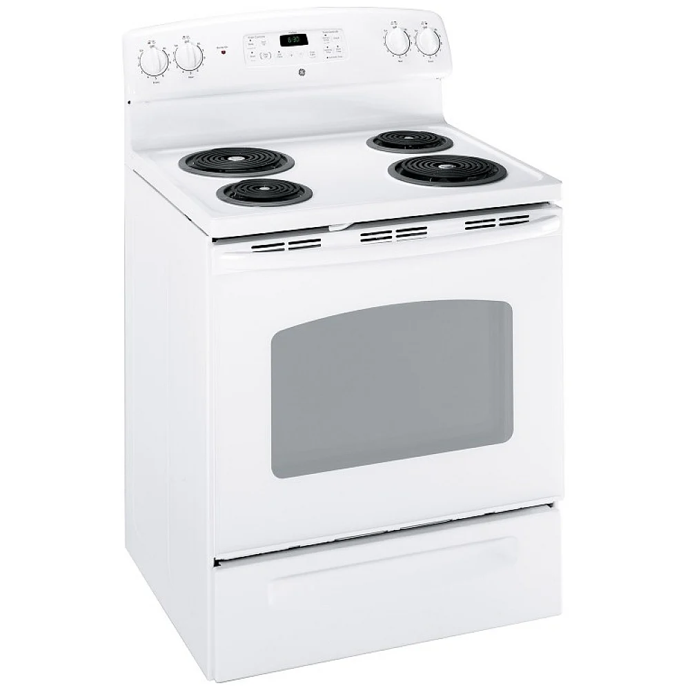 Cuisinière électrique GE, 30 pouces, blanc – JCBP240DMWW – Image 4