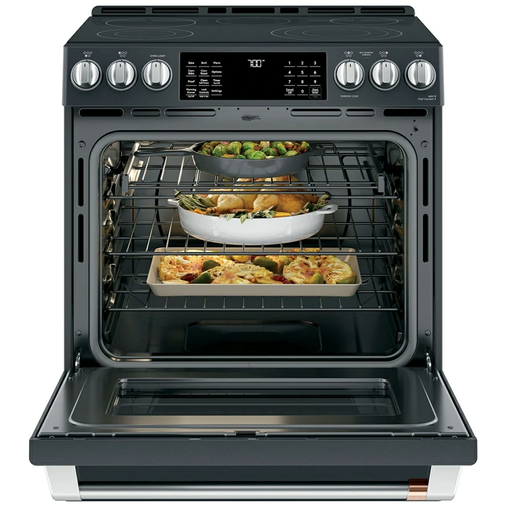 Cuisinière électrique GE Café, 30 pouces, noir – CCES700P3ND1 – Image 3