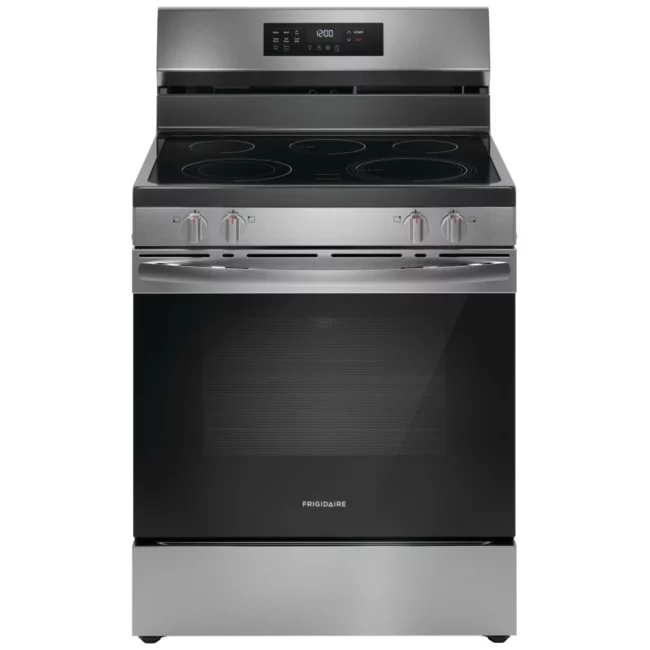 Cuisinière électrique Frigidaire – 30 pouces, 5,3 pi³, inox – FCRE308CAS