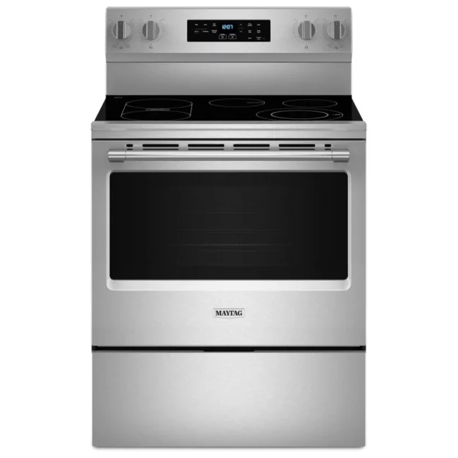 Cuisinière électrique Maytag – 30 pouces, 5,3 pi³, inox – YMFES6030RZ0