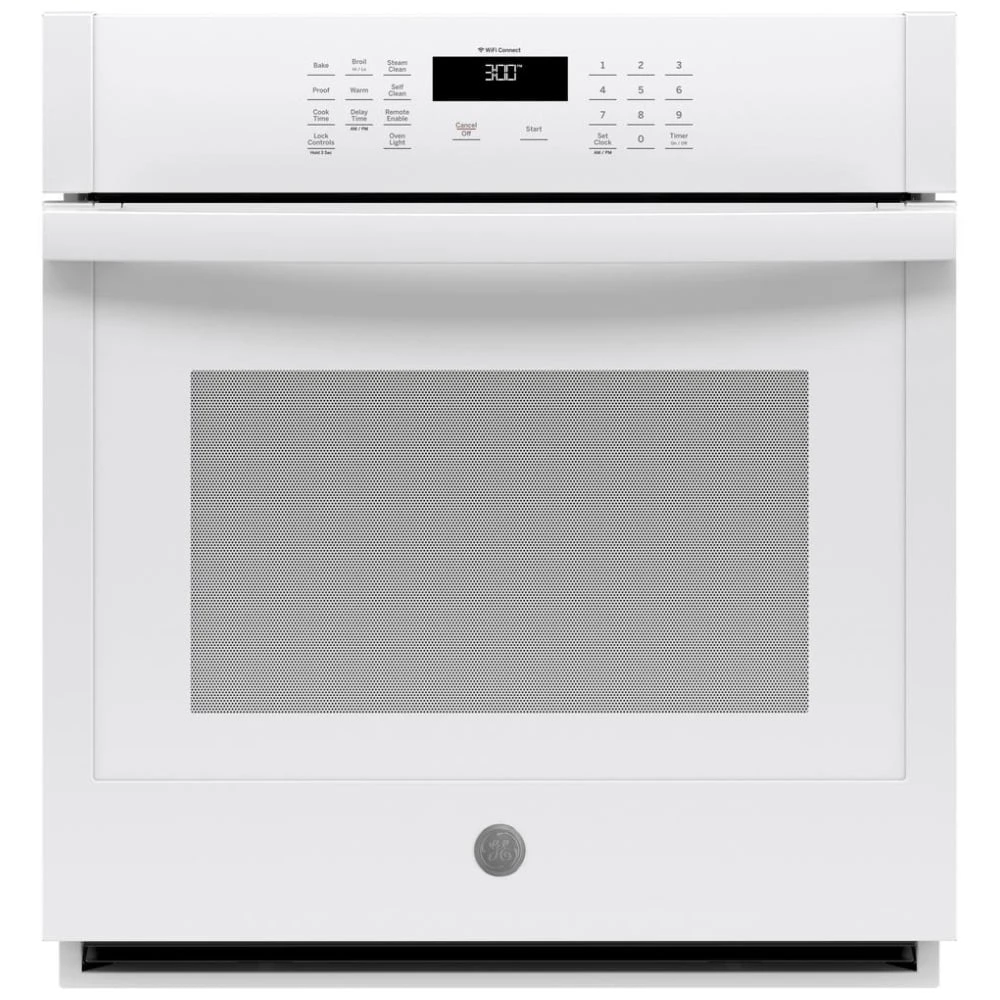 Four encastré simple GE – 27 pouces, 4,3 pi³, blanc – JKS3000DNWW