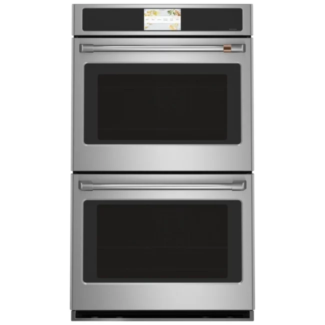 Four encastré double GE Café – 30 pouces, 10 pi³, convection véritable, inox – CTD90DP2NS1