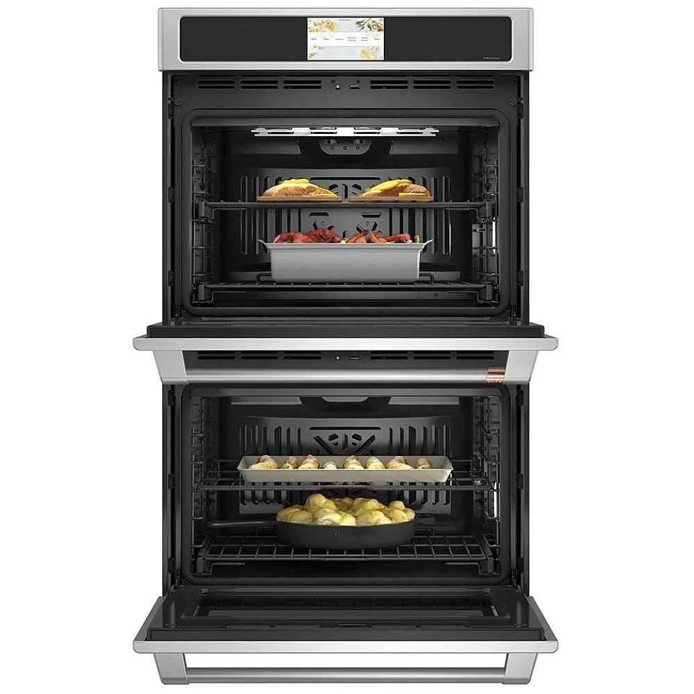 Four encastré double GE Café – 30 pouces, 10 pi³, convection véritable, inox – CTD90DP2NS1 – Image 3