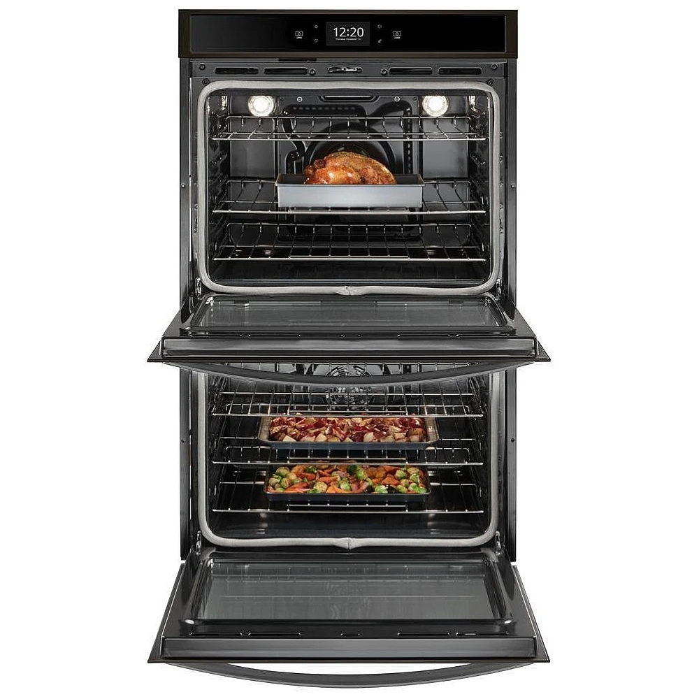 Four encastré double Whirlpool – 30 pouces, 10,0 pi³, inox noir – WOD77EC0HV – Image 3