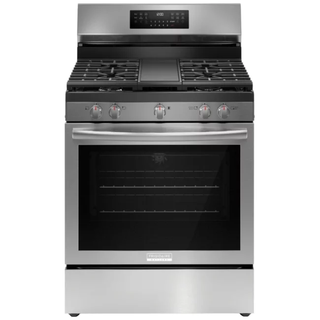Cuisinière à gaz Frigidaire Gallery – 30 pouces, 5.1 pi³, convection, Acier inoxydable – GCRG3060BF