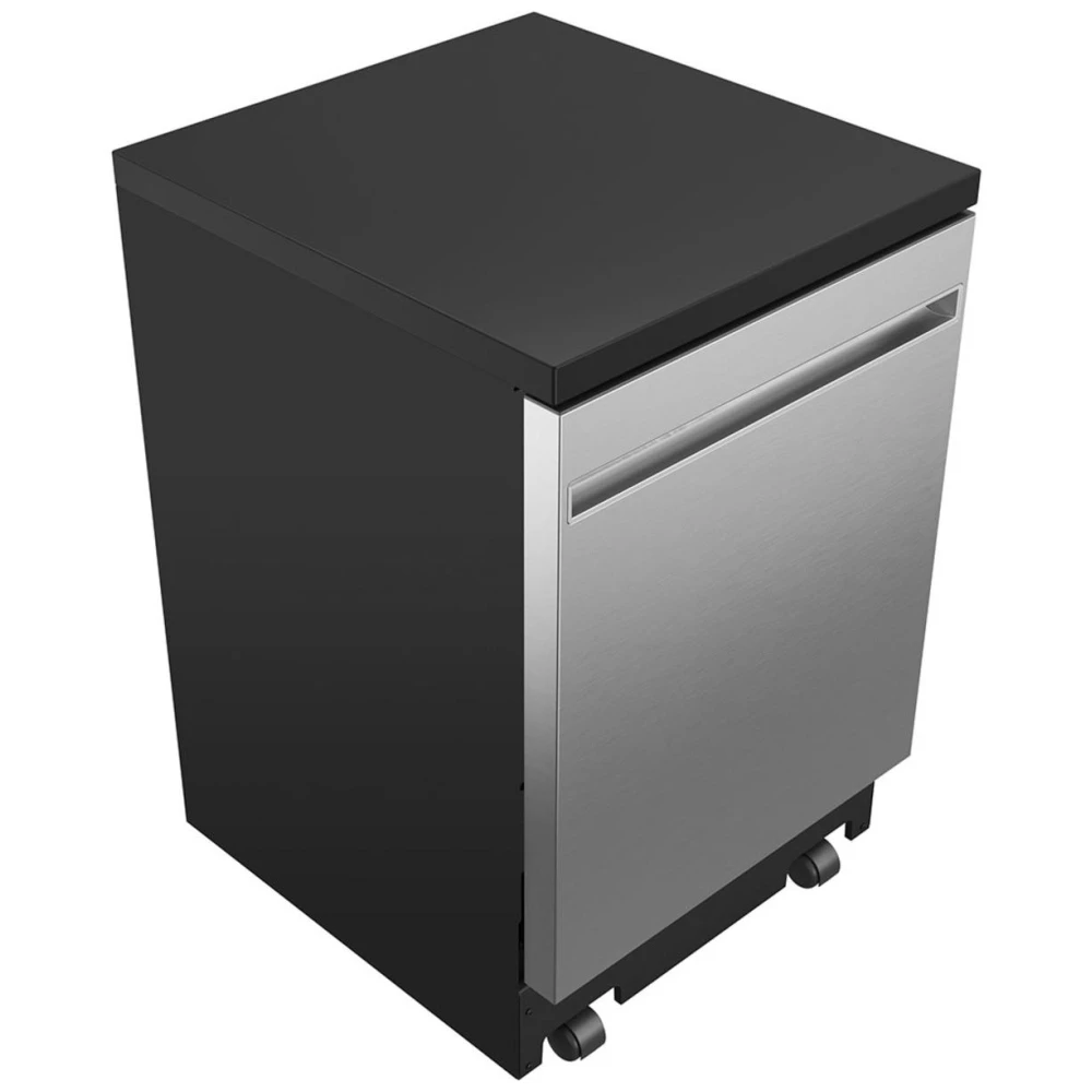 Lave-vaisselle portatif GE – 24 pouces, 54 dB, 12 couverts, inox – GPT225SSLSS – Image 3