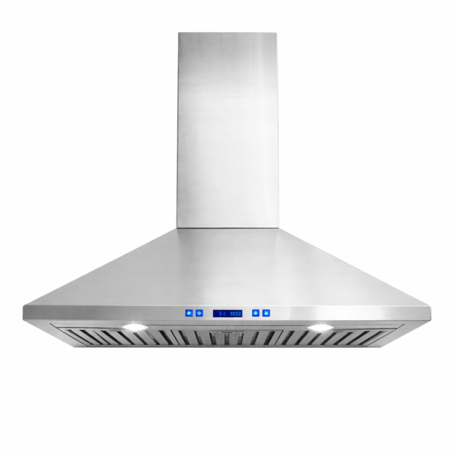 Hotte murale LUX – 36 pouces, 870 CFM, 6 vitesses, LCD, inox – KW36LCD