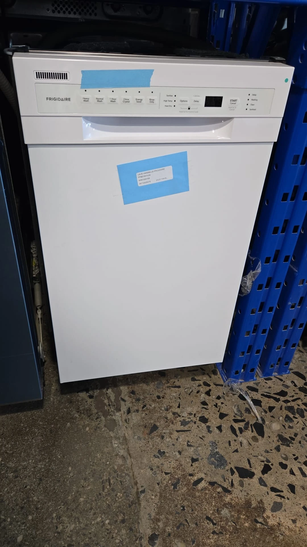 Lave-vaisselle encastrable Frigidaire – 18 pouces, 52 dB, blanc – FFBD1831UW – Image 6