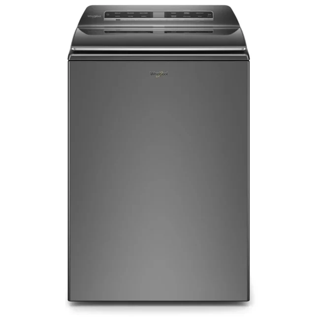 Laveuse WHIRLPOOL à chargement vertical, 27 pouces, gris – WTW8127LC