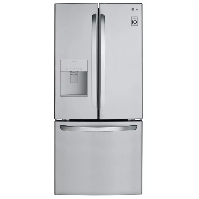 Réfrigérateur LG à portes françaises, 30 pouces avec eau et glace, inox – LRFWS2200S