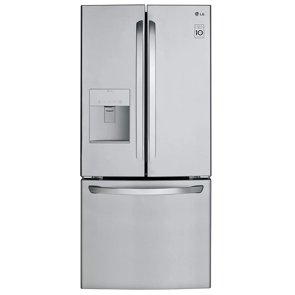 Réfrigérateur LG à portes françaises, 30 pouces avec eau et glace, inox – LRFWS2200S