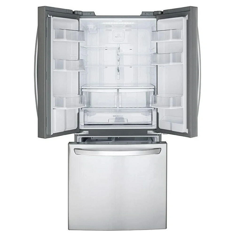 Réfrigérateur LG à portes françaises, 30 pouces avec eau et glace, inox – LRFWS2200S – Image 2