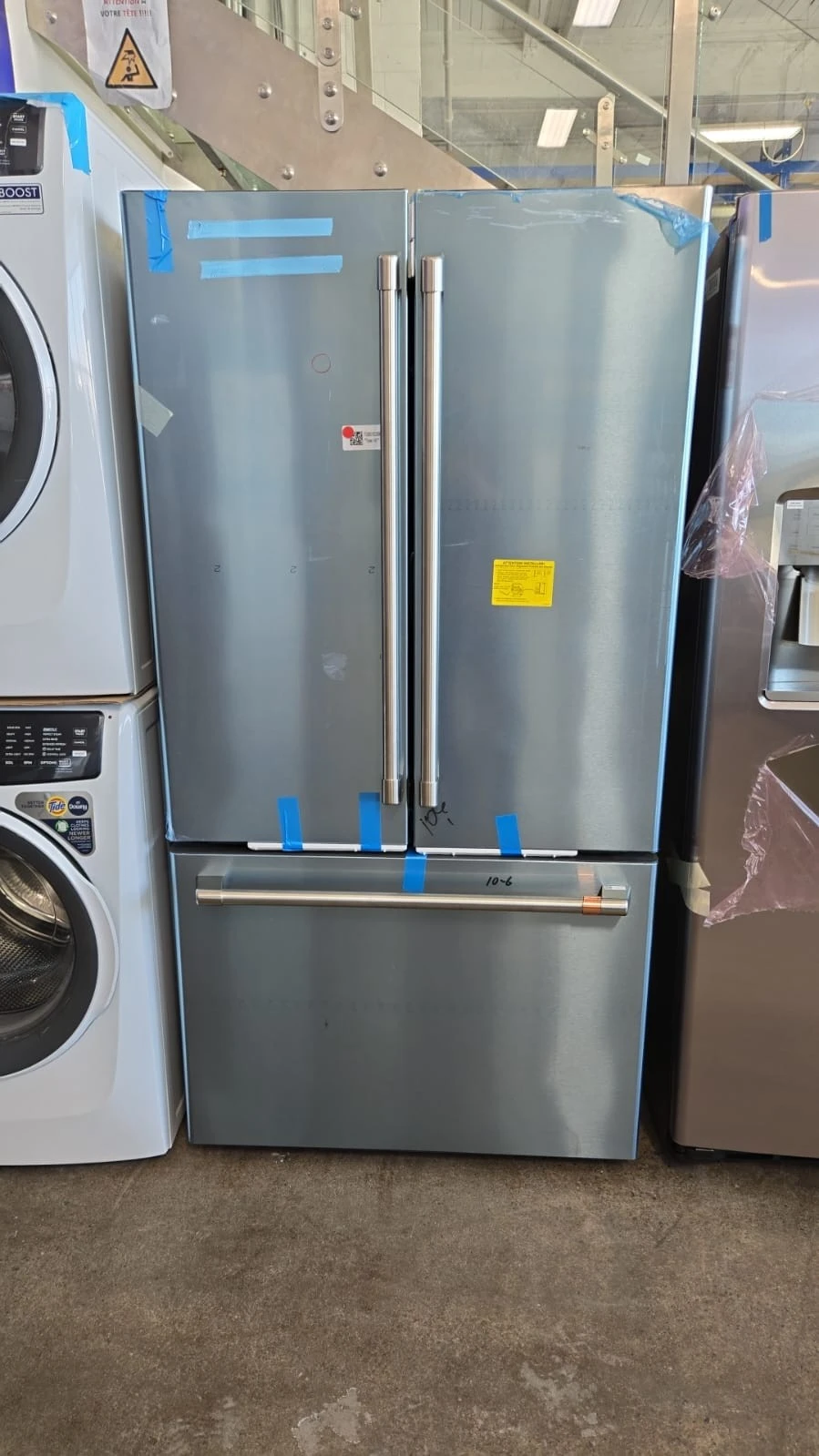 Réfrigérateur à portes françaises GE Café – 36 pouces, 23,1 pi³, inox – CWE23SP2MJS1 – Image 8