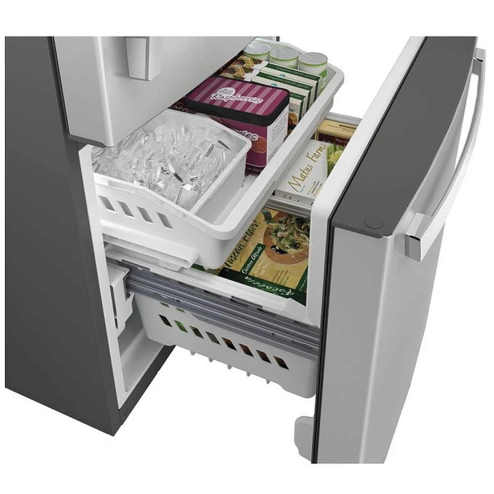Réfrigérateur à congélateur inférieur GE – 33 pouces, 24,8 pi³, inox – GDE25EYKJRFS – Image 4