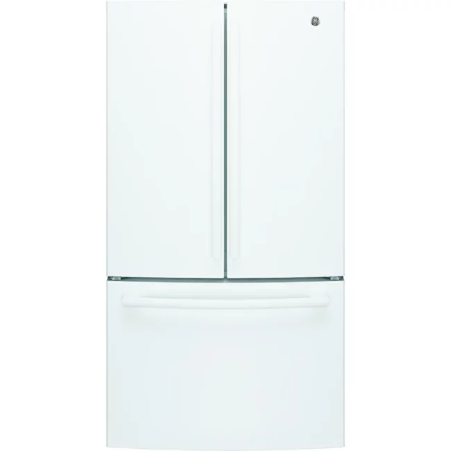 Réfrigérateur à portes françaises GE, 36 pouces avec eau et glace, blanc – GNE27JGMWW