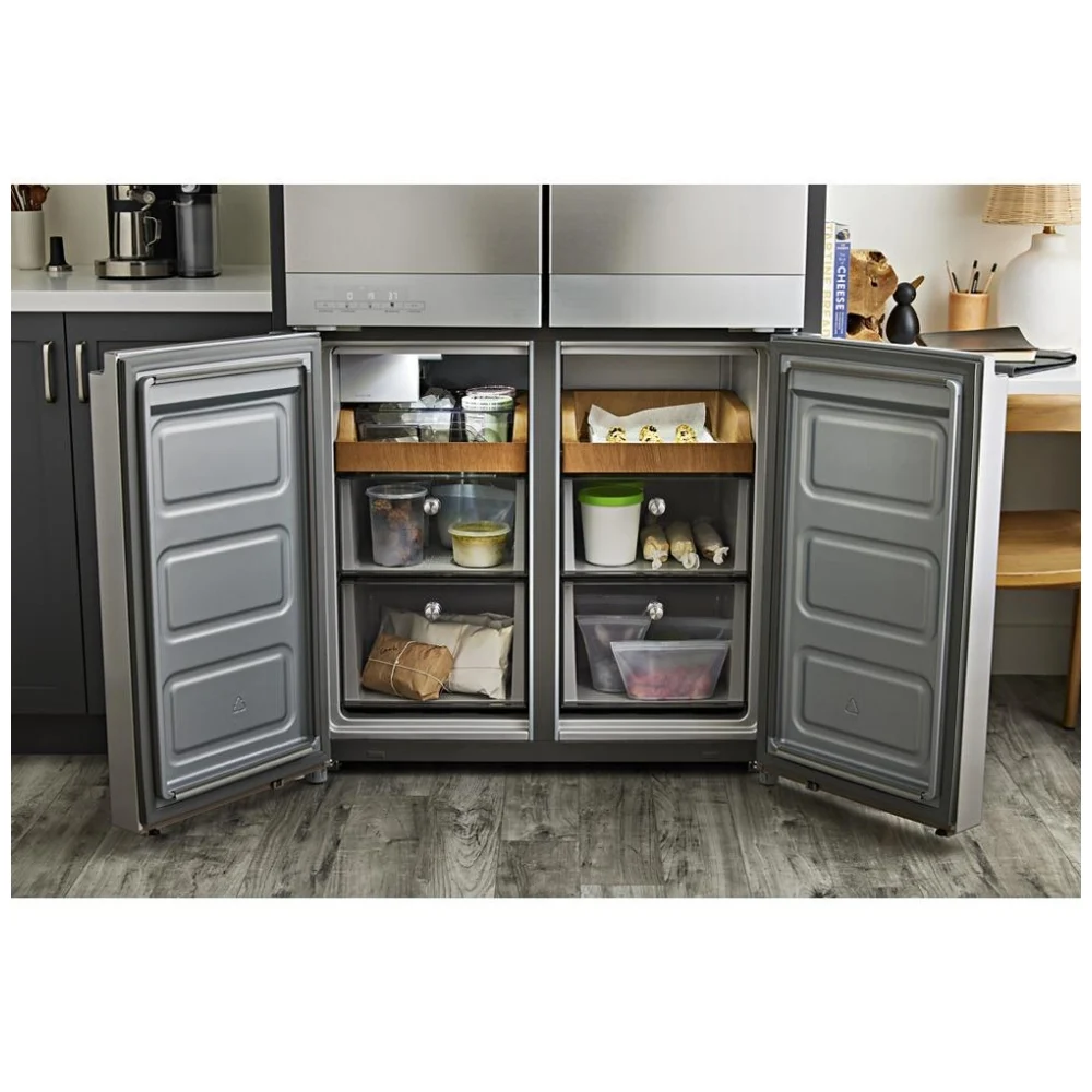 Réfrigérateur à profondeur de comptoir à portes françaises KitchenAid – 36 pouces, 19,4 pi³, inox – KRQC506MPS – Image 3