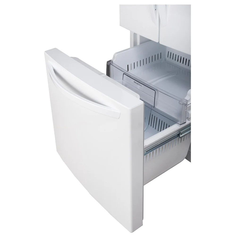 Réfrigérateur à portes françaises LG – 30 pouces, 21,8 pi³, blanc – LRFNS2200W - Image 3