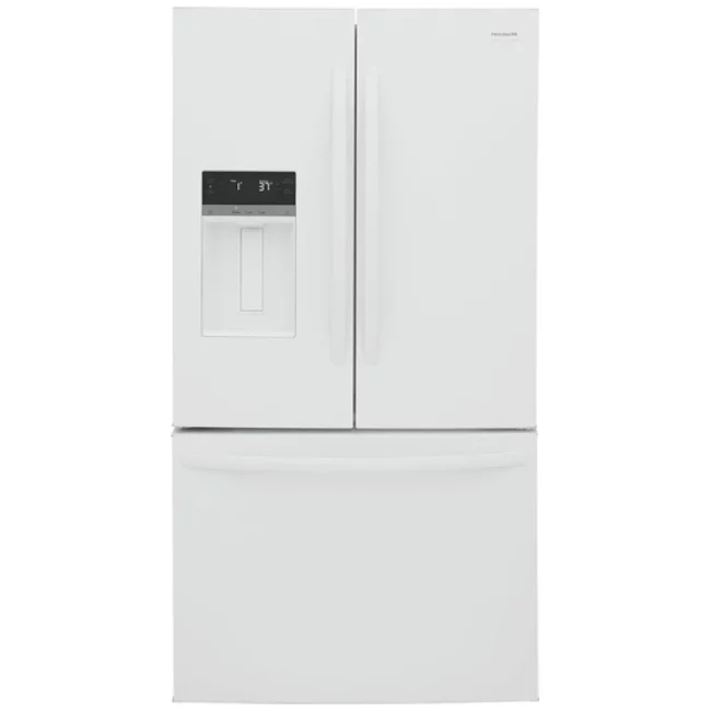 Réfrigérateur FRIGIDAIRE à portes françaises, 36 pouces avec eau et glace, blanc – FRFS2823AW