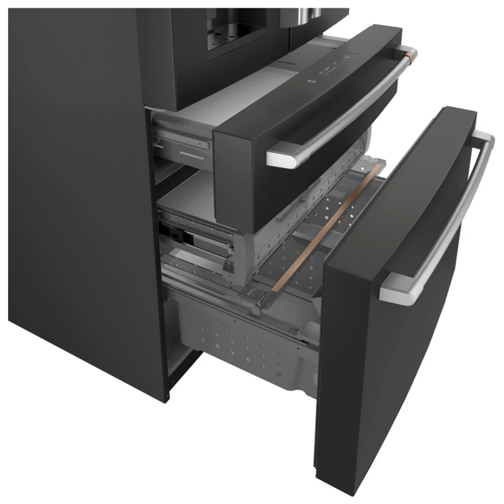 Réfrigérateur à portes françaises GE Café – 36 pouces, 27,8 pi³, noir – CVE28DP3ND1 – Image 4