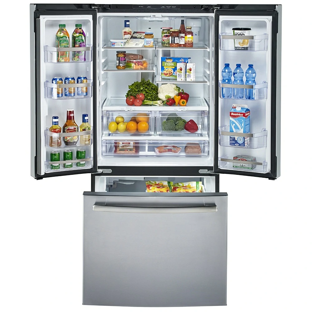 Réfrigérateur GE Profile à portes françaises, 33 pouces avec eau et glace, inox – PNE25NYRKFS - Image 3