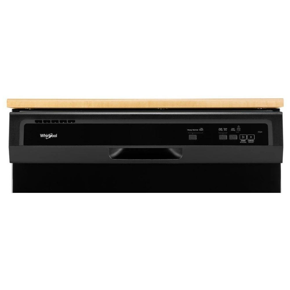 Lave-vaisselle portatif Whirlpool – 24 pouces, 64 dB, 12 couverts, noir – WDP370PAHB – Image 3