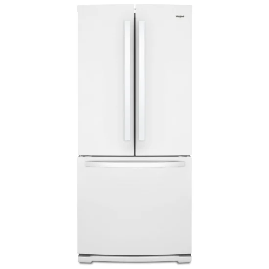 Réfrigérateur à portes françaises Whirlpool, 30 pouces, 19,7 pi³, blanc – WRF560SFHW