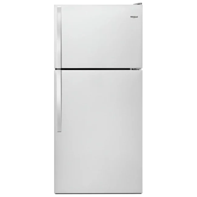 Whirlpool top freezer refrigerator, 30 inches, 18.2 cu. ft., Stainless steel - WRT148FZDM