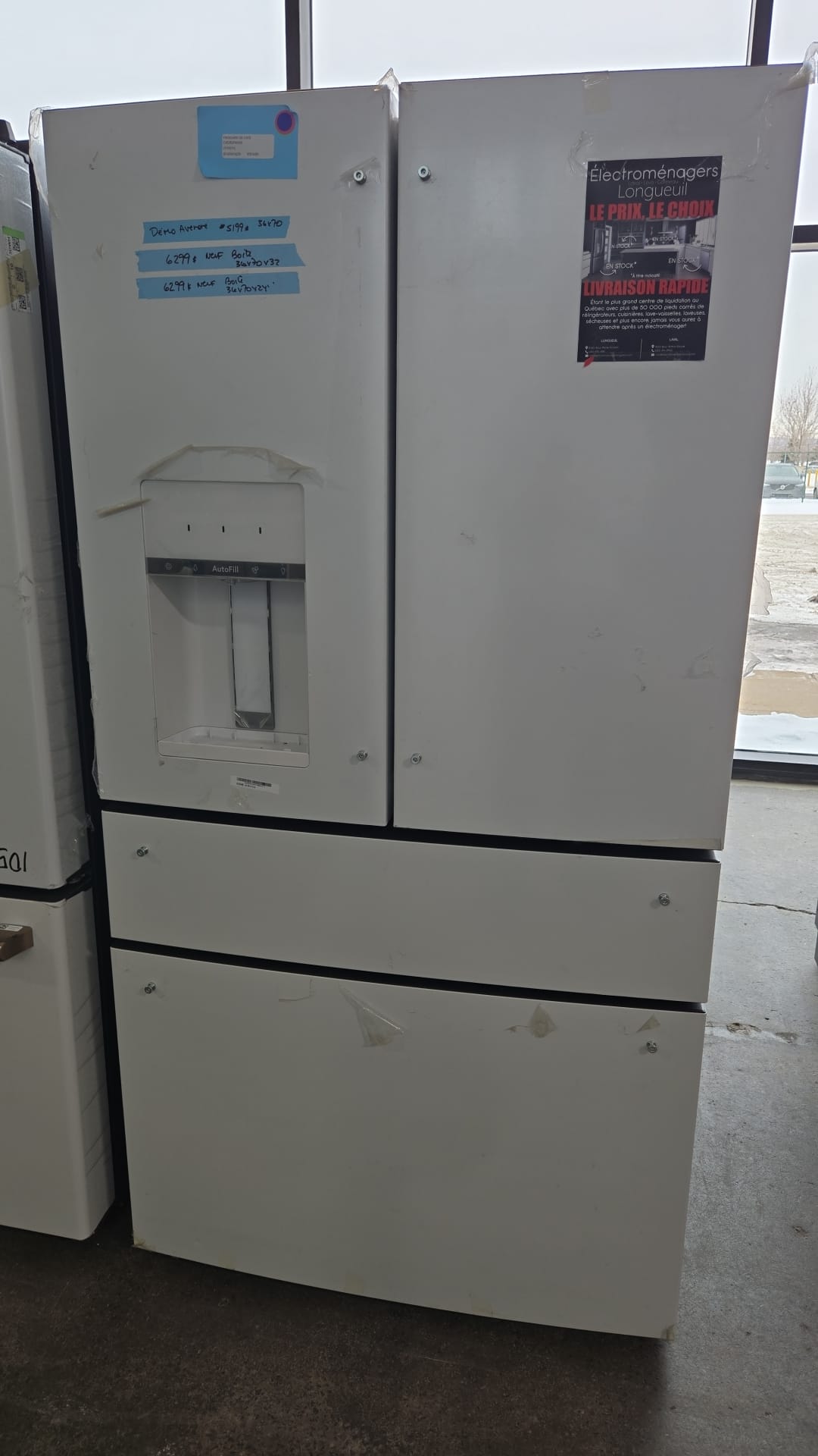 Réfrigérateur GE Café 27 pouces profondeur standard 4 portes – CVE28DP4NW2 – Image 5