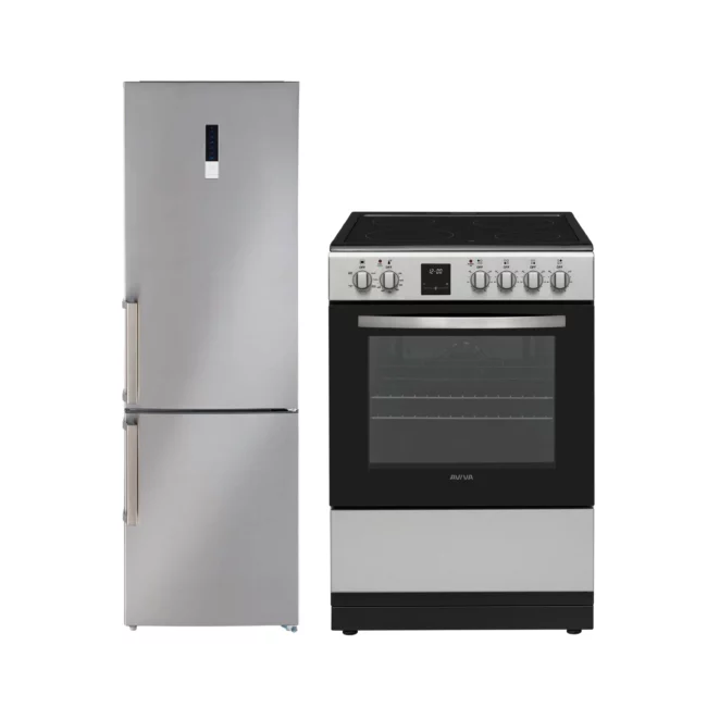 Ensemble cuisine compact 24 pouces – réfrigérateur Moffat + cuisinière électrique Aviva - MBE11DSVSS & ACRE24CSB