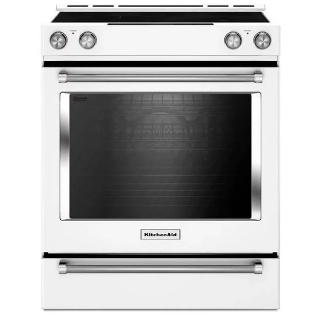 Cuisinière électrique KitchenAid – 30 pouces, 7,1 pi³, blanc – YKSEB900EWH