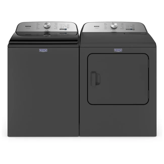 Ensemble laveuse-sécheuse Maytag Pet Pro – laveuse 4,7 pi³ & sécheuse 7 pi³, noir – MVW6500MBK1 & YMED6500MBK