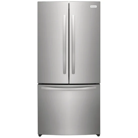 Réfrigérateur Frigidaire 32 pouces à portes francaises  17,6 pi³ acier brossé – FRFG1723AV