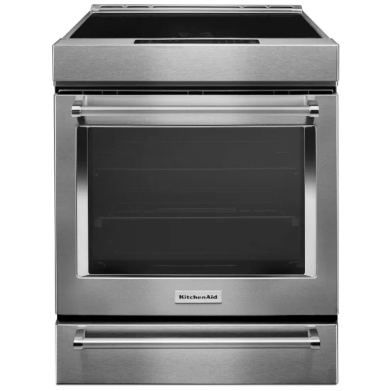 Cuisinière à induction KitchenAid 30 pouces, 6,4 pi³, Acier inoxydable – KSIS730PSS