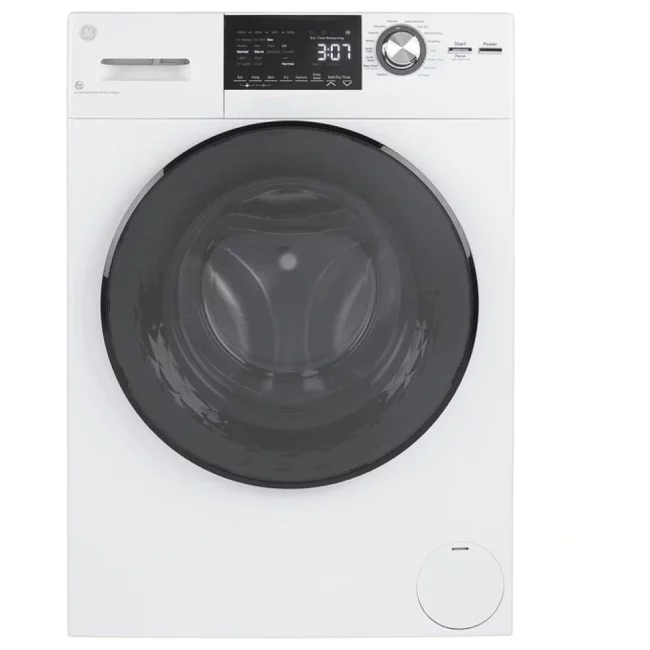 Laveuse-sécheuse 2 en 1 GE – 24 pouces, 2,8 pi³, blanc – GFQ14ESSNWW