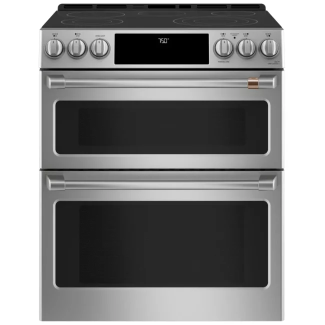Cuisinière électrique GE Café 30 pouces acier inoxydable four double – CCES750P2MS1