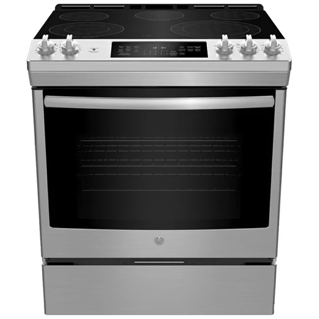 Cuisinière électrique  GE 30 pouces inox – JCSS630SMSS