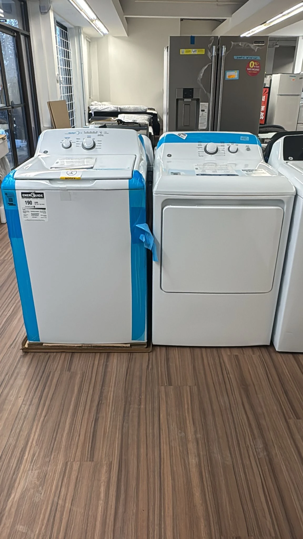 Ensemble laveuse-sécheuse GE – 27 pouces, laveuse chargement par le dessus, sécheuse électrique, blanc – GTW223BMRWW & GTX22EBMRWW – Image 4