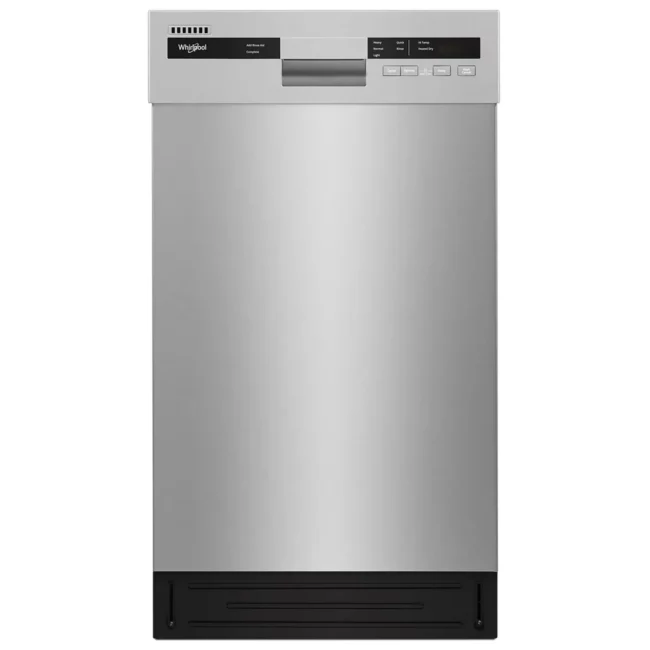 Lave-vaisselle Whirlpool compact – 18 pouces, 8 couverts, cuve inox et 50 dB – WDPS5118PM